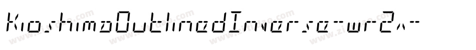 KioshimaOutlinedInverse-wr2x字体转换