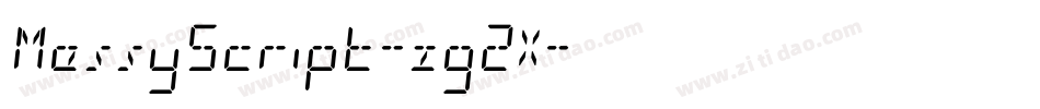 MessyScript-zg2X字体转换