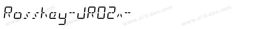 Rosskey-JRO2x字体转换
