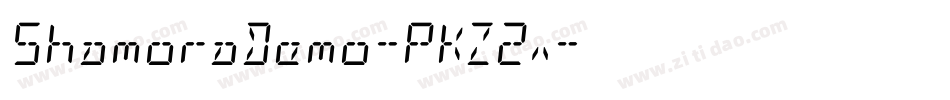 ShamoraDemo-PKZ2x字体转换