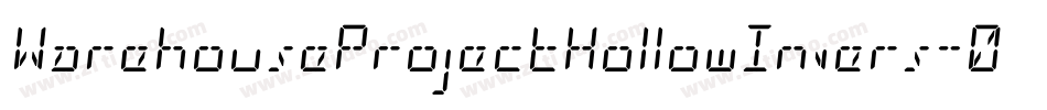 WarehouseProjectHollowInvers-0WO2X字体转换