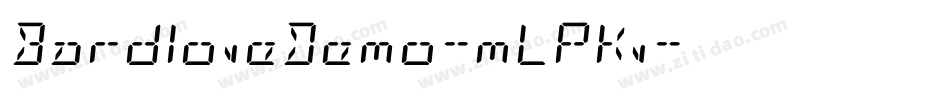BardloveDemo-mLPKv字体转换