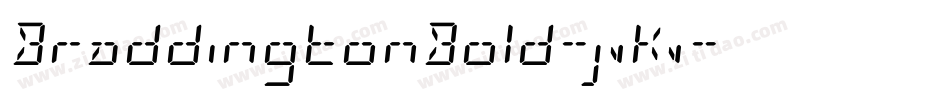 BraddingtonBold-jvKv字体转换