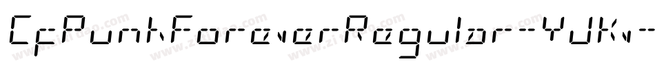 CfPunkForeverRegular-YJKv字体转换