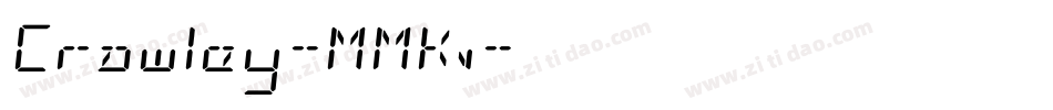 Crawley-MMKv字体转换
