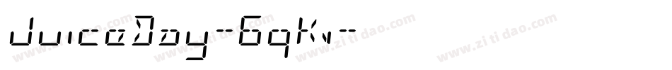 JuiceDay-6qKv字体转换