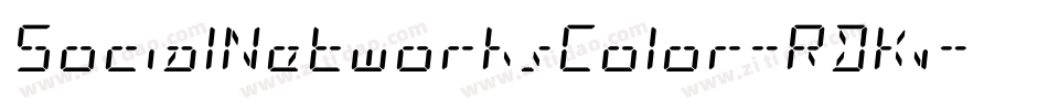 SocialNetworksColor-RDKv字体转换