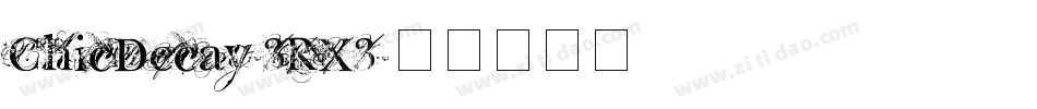 ChicDecay-3RX3字体转换