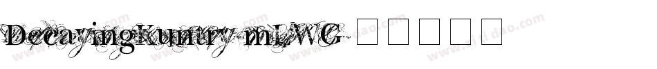 DecayingKuntry-mLWG字体转换