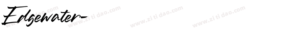 Edgewater字体转换