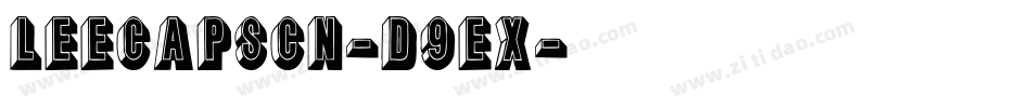 LeecapsCn-d9eX字体转换