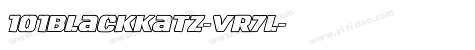 101BlackKatz-vR7L字体转换