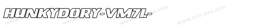 Hunkydory-vM7L字体转换