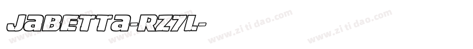 Jabetta-rz7L字体转换