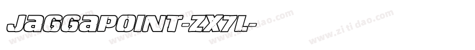 Jaggapoint-zX7L字体转换