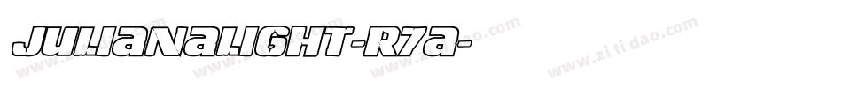 JulianaLight-r7A字体转换