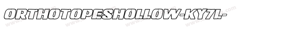 OrthotopesHollow-KY7l字体转换
