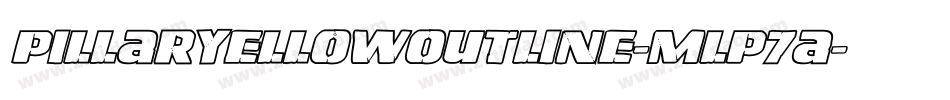 PillarYellowOutline-mLP7a字体转换