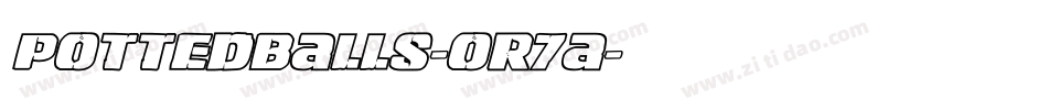 PottedBalls-oR7a字体转换
