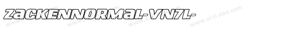 ZackenNormal-vn7L字体转换 ZackenNormal-vn7L字体转换