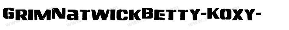 GrimNatwickBetty-K0xy字体转换