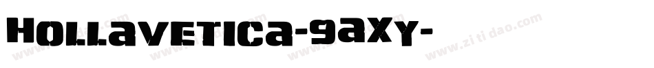 Hollavetica-9AXy字体转换