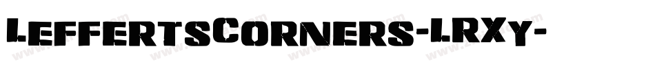 LeffertsCorners-LRXy字体转换