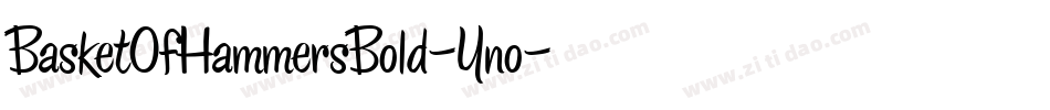 BasketOfHammersBold-Yno字体转换