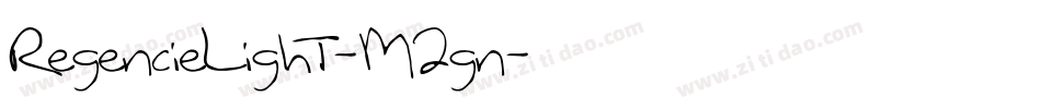 RegencieLight-M2gn字体转换