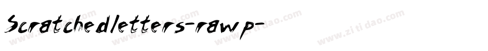 Scratchedletters-rawp字体转换