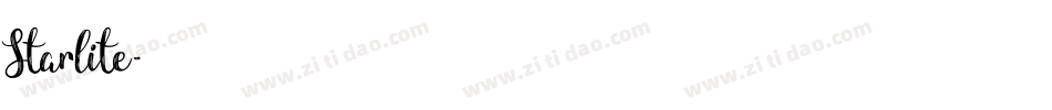 Starlite字体转换