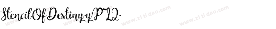 StencilOfDestiny-yPZ2字体转换 StencilOfDestiny-yPZ2字体转换