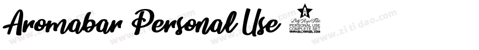 Aromabar-Personal-Use-2字体转换