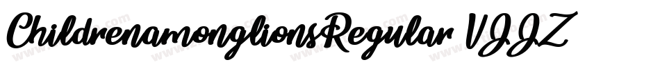 ChildrenamonglionsRegular-VJJZ字体转换