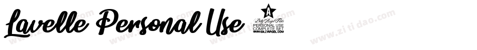 Lavelle-Personal-Use-2字体转换