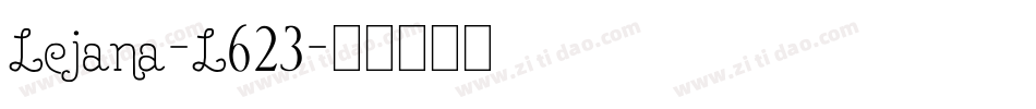 Lejana-L623字体转换