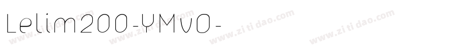 Lelim200-YMvO字体转换