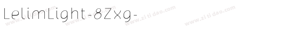 LelimLight-8Zxg字体转换