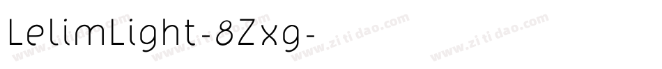 LelimLight-8Zxg字体转换
