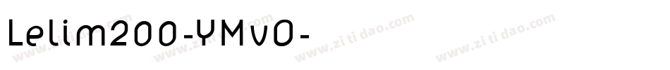 Lelim200-YMvO字体转换