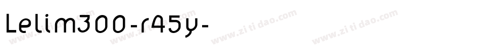 Lelim300-r45y字体转换