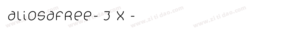 Baliosafree-X3ZxG字体转换