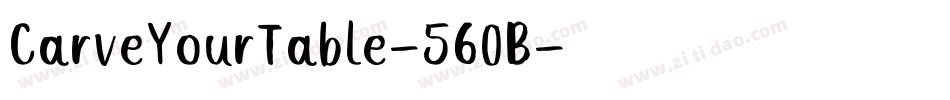 CarveYourTable-56OB字体转换