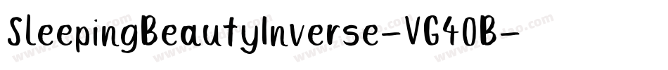 SleepingBeautyInverse-VG4OB字体转换