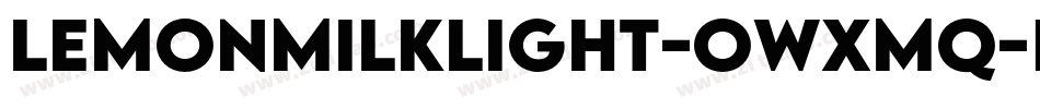 LemonMilkLight-owxMq字体转换
