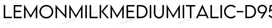 LemonMilkMediumItalic-d95nl字体转换