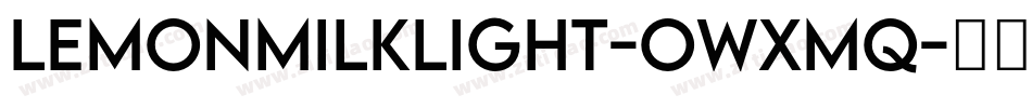 LemonMilkLight-owxMq字体转换