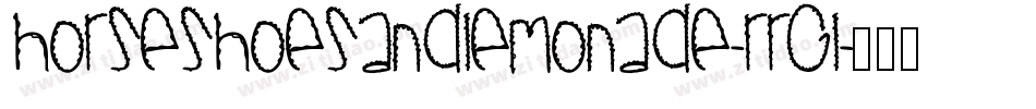 HorseshoesAndLemonade-rRgL字体转换