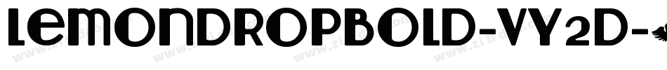 LemondropBold-vy2D字体转换