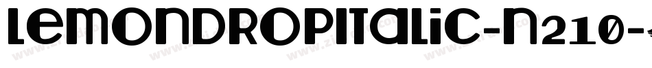 LemondropItalic-n210字体转换